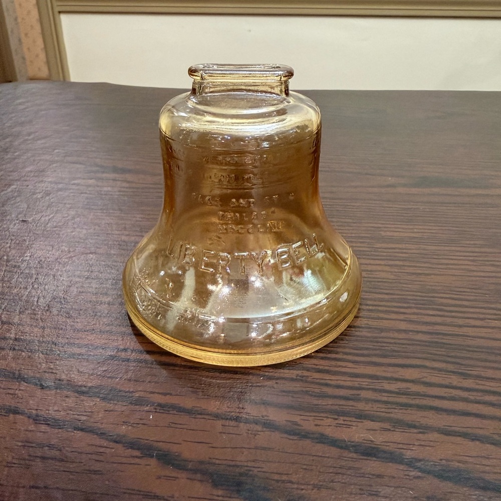 Amber Glass Coin Jar - Vintage Home Accent